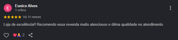 Avaliacao de cliente da MP Automoveis 10