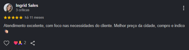 Avaliacao de cliente da MP Automoveis 3