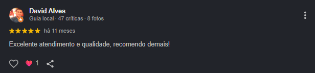 Avaliacao de cliente da MP Automoveis 9